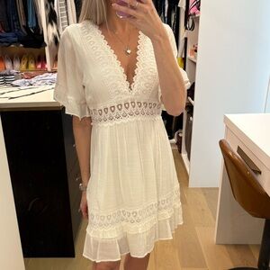 White lace dress